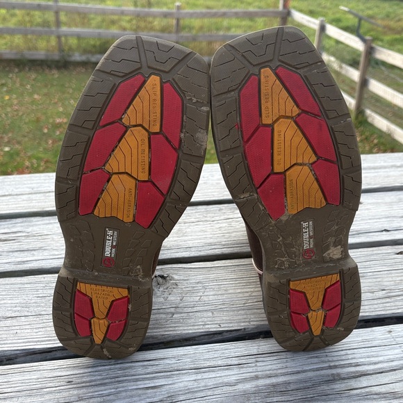 Double H Brown and Green Men's Boots with composite toe - Picture 5 of 7